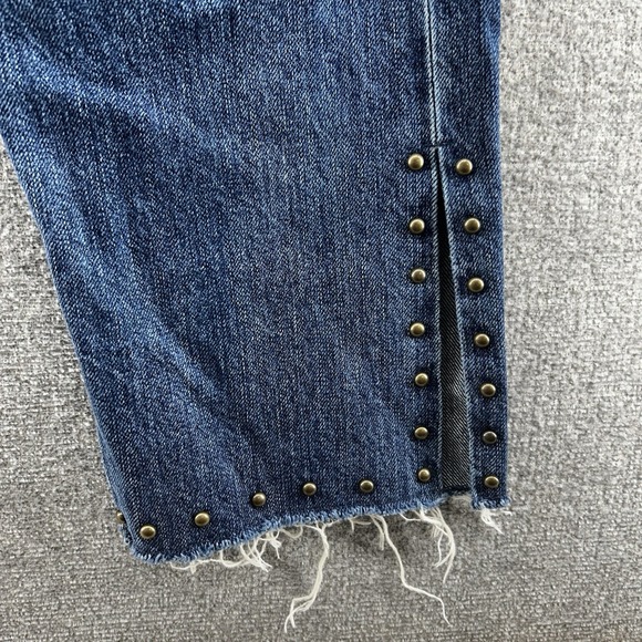 Citizen of Humanity Liya Jeans Women 31 High Rise Classi Fit Crop Blue Denim USA - Picture 3 of 15